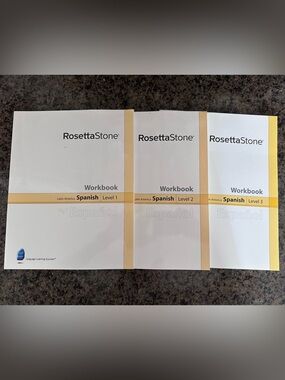 Rosetta Stone Spanish Workbook Set - White